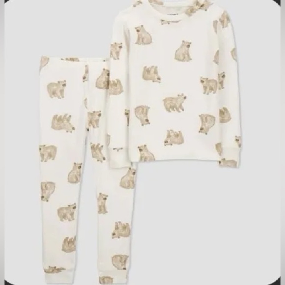 KIDS CARTERS BEAR PRINT PAJAMAS